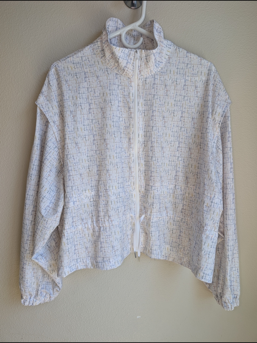 CALIA by Carrie Underwood White Multicolor Linear-Print Jacket Size L - Picture 3 of 10